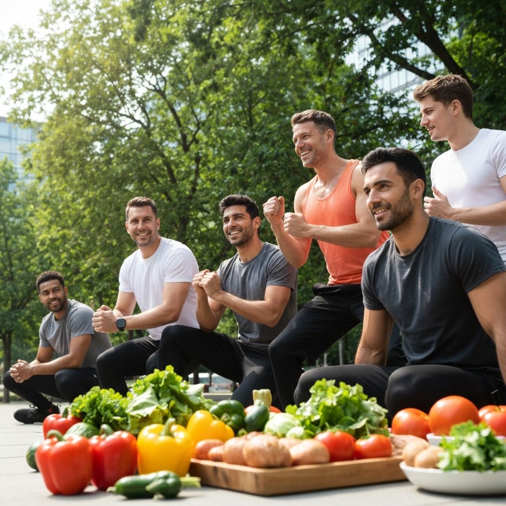 Gesunde Ernährung und aktiver Lebensstil für Männer